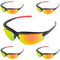 5 Pares Óculos Kronos Espelhado De Proteção Solar Obras Ciclista Epi