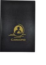 5 Pasta Cardápio material sintético Luxo C/4 Bolsas P/6 Folhas Acp 5 Pasta Cardápio material sintético Luxo C/4 Bolsas P/6 Folhas Acp