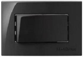 5 Pç Interruptor Simples P/Moveis Mdf Margirius Preto 10A