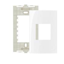 5 pç placa 4x2 2 modulos br. c/ suporte sleek margirius