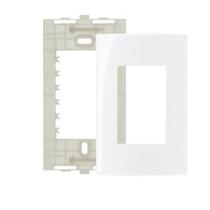5 pç placa 4x2 3 modulos br. c/ suporte sleek margirius