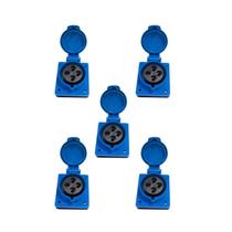 5 Pc Tomada Embutir Azul 3P+T 32A 9H 220/250V N4249