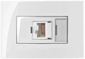 5 Pc Tomada Para Moveis Margirius Rj45 Branca Informática C