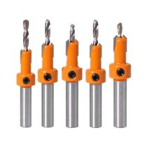 5 Pcs Brocas Rebaixo 8mm De Parafuso Em Madeira Limitador 5 Pcs Brocas Rebaixo 8mm De Parafuso Em Madeira Limitador