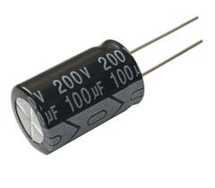 5 PÇS CAPACITOR ELETROLITICO 100 UF X 200V - 100X200V - 105º