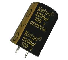 5 PÇS CAPACITOR ELETROLITICO 2200X100V - 2200UF X 100V 105º