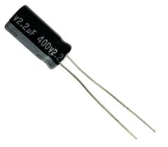 5 PÇS CAPACITOR ELETROLITICO 2,2X400V - 2,2UF X 400V 105º