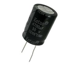 5 PÇS CAPACITOR ELETROLITICO 4700X50V - 4700UF X 50V - 105º 5 PÇS CAPACITOR ELETROLITICO 4700X50V - 4700UF X 50V - 105º