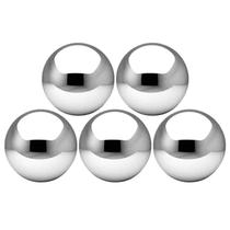 5 Pcs De aço inoxidável olhando bolas espelho polido bola oca esfera reflexiva jardim esfera flutuante lago globo - 38mm