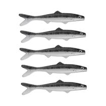 5 pçs/saco 80mm 120mm 140mm Fishlike PVC Isca Macia Simulação Isca De Peixe Isca De Pesca Macia