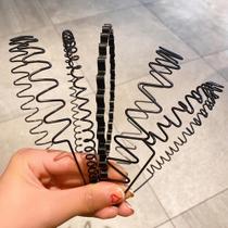 5 pçs/set Metal Wave Hair Bands, bandana universal para homens e mulheres, bandana antiderrapante