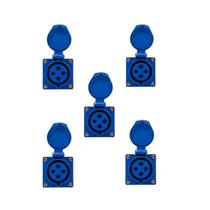 5 Pcs Tomada Sobrepor 3p+t 16a 9h 220v N4009 5 Pcs Tomada Sobrepor 3p+t 16a 9h 220v N4009