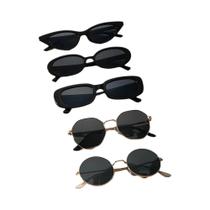 5 PCS unissex metal plástico moda óculos de sol para fotografia de rua e viagens diárias 5 PCS unissex metal plástico moda óculos de sol para fotografia de rua e viagens diárias