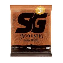 5 pctes cordas 010 AÇO BRONZE 85/15 P/VIOLAO LEVE SG 6685TP 5 pctes cordas 010 AÇO BRONZE 85/15 P/VIOLAO LEVE SG 6685TP