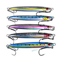 5 Peças De Isca De Metal Com Olho 3D Laser Popper Para Pesca Marinha, Iscas Artificiais Duras,