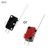 5 peças KW7-9 Snap Action Button Limit Switch Replacement AC125V/250V 15A NO/NC SPDT Micro Switch Fácil de Usar - Preto