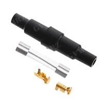 5 Peças Suporte De Fusível De Tubo De Vidro Tipo Parafuso De Fusão Rápida Com Carcaça Plástica