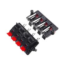 5 Peças Terminais De Áudio Plásticos Para Alto-falantes, 2-12 Posições, Conector Push-in Com Mola,