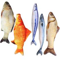 5 Peixes de Simulação Catnip - Brinquedo para Gato e Gatinho (HAPY SHOP)
