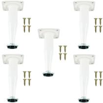 5 Pés Conico Para Armario de 10 a 11cm Pintado Branco 5 Pés Conico Para Armario de 10 a 11cm Pintado Branco