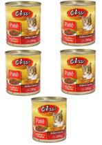 5 Petisco Colosso Gato Lata Patê Carne 280 gr