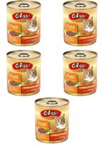 5 Petisco Colosso Gato Lata Patê Frango 280 gr