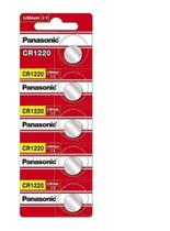 5 Pilhas Cr1220 Panasonic Controle Portão Calculadoras