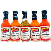 5 Pimentas Carolina Reaper Scorpion Cumari Tabasco e Molho