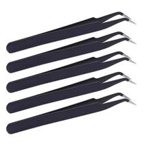 5 Pinça Antí-estática Curva 120mm Esd15 Profissional