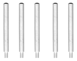 5 Pino Plástico Porta Retros Carretel Linha Singer Doméstica