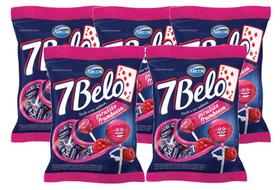 5 Pirulito Framboesa 7 Belo Arcor 50 Unidades Pacote 500g 5 Pirulito Framboesa 7 Belo Arcor 50 Unidades Pacote 500g