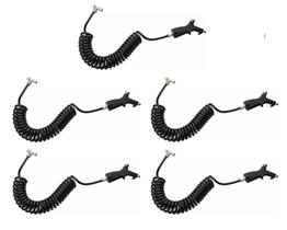 5 Pistola De Ar Com Botão Mangueira Cabine Caminhão Preta