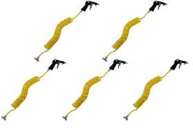 5 Pistola De Ar Gatilho Mangueira Cabine Caminhão Amarela