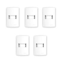 5 Placa 4X2 Para 1 Módulo C Suporte Branco Inova Pro Alumbra 5 Placa 4X2 Para 1 Módulo C Suporte Branco Inova Pro Alumbra