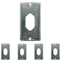 5 Placa Condulete Alumínio 3/4 1 Tomada Padrão Pb Sieg 5 Placa Condulete Alumínio 3/4 1 Tomada Padrão Pb Sieg