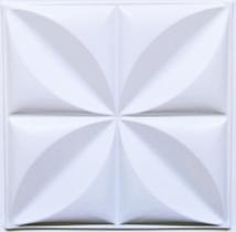 5 Placas 3d Branco Fosco Adesiva 50 X 50 Parede/teto - Rdecors