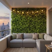 5 Placas de Folhagens Permanentes Modelos para Escolher Decoração Parede de Folhas Artificiais Jardim Vertical