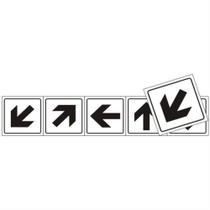 5 Placas de Poliestireno Auto-Adesiva 5x5cm Setas - 200AT - SINALIZE 5 Placas de Poliestireno Auto-Adesiva 5x5cm Setas - 200AT - SINALIZE