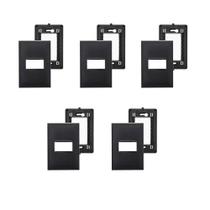 5 Placas Espelhos 4x2 1 Módulo Pretas Legrand Pial Plus+ 618501PT+ 5 Placas Espelhos 4x2 1 Módulo Pretas Legrand Pial Plus+ 618501PT+