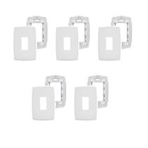 5 Placas Espelhos 4x2 1 Módulo Vertical Brancas Legrand Pial Plus 618501 5 Placas Espelhos 4x2 1 Módulo Vertical Brancas Legrand Pial Plus 618501