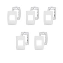 5 Placas Espelhos 4x2 2 Módulos Juntos Brancas Legrand Pial Plus 618502 5 Placas Espelhos 4x2 2 Módulos Juntos Brancas Legrand Pial Plus 618502