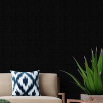 5 Placas PVC 3d Revestimento de Parede Decorativa Mini Cadre Alto relevo Preto Quarto Sala Cozinha 50cm x 50cm