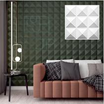 5 Placas Revestimento 3D Decorativo 50x 50cm Kit 0,5 Prisma