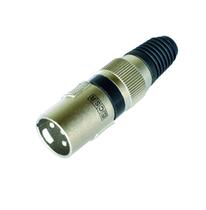 5 Plugues Canom Xlr Macho Linha Q34 Csr 3 Pinos