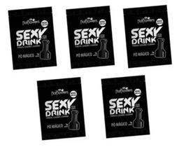 5 Pó Magico Natural Sexy Drink Extra Forte Hotflowers 1g