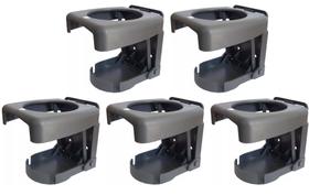 5 Porta Copo Retrátil Dobrável Barco Lancha Carro Cinza Escuro 5 Porta Copo Retrátil Dobrável Barco Lancha Carro Cinza Escuro