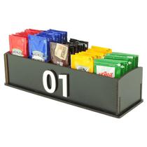 5 Porta Sachê de Mesa Para Hamburgueria Cefeteria Lanchonete Padaria Preto