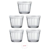 5 Potes Americano 150ml Vidro Potinhos P Tempero e Papinhas