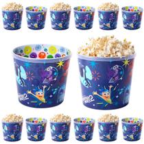 5 Potes de Pipoca Divertidamente Balde 2L Atacado Revenda e Festa Infantil