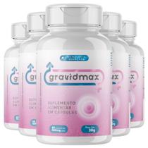 5 Potes Gravidmax Fórmula Exclusiva 300 Caps 5 Meses de Uso 5 Potes Gravidmax Fórmula Exclusiva 300 Caps 5 Meses de Uso